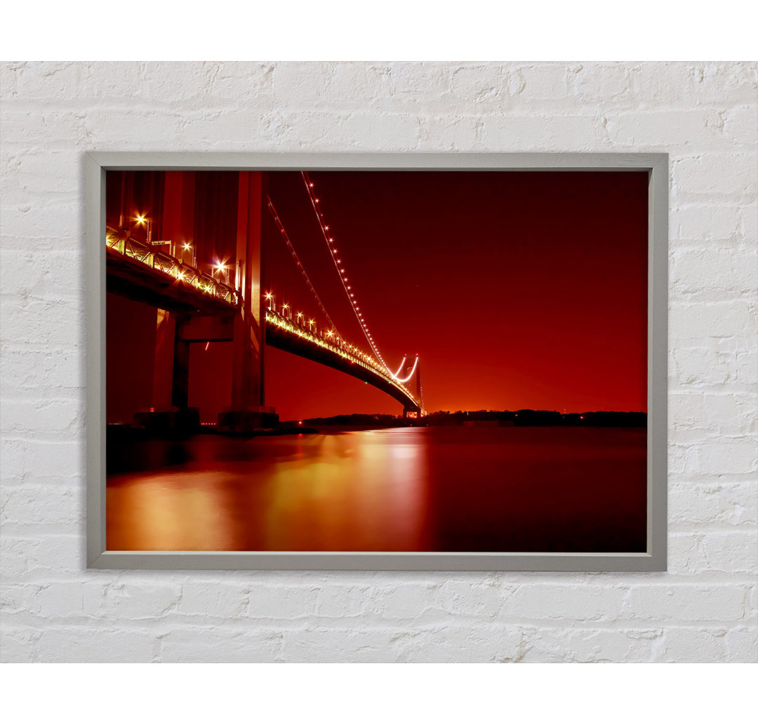 Die Golden Gate Bridge Orange - Einzelbildrahmen Kunstdrucke auf Leinwand