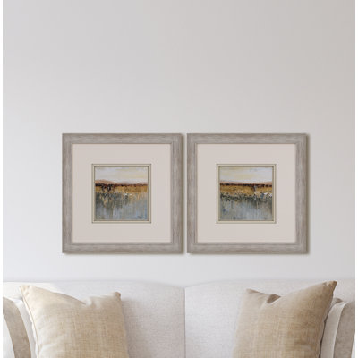 «Antique Contemporary», ensemble de 2 reproductions d'art sur papier encadrées