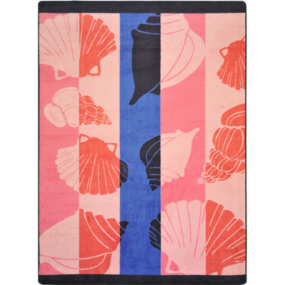 Tapis bleu / rose Summer Solstice Seashell