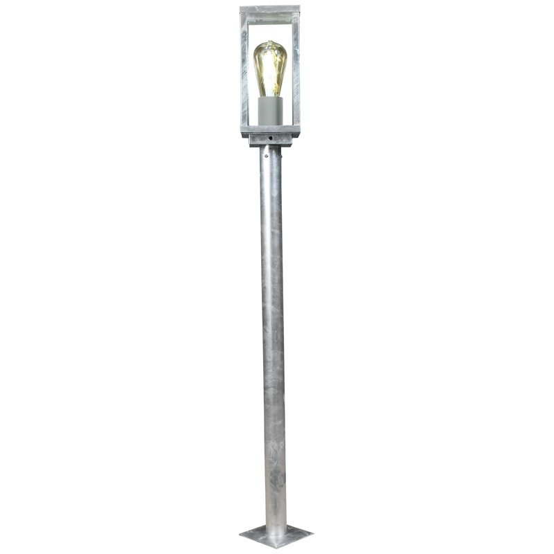 Canipe Pier Mount Base, Galvanized, 100cm H x 11cm W x 11cm D