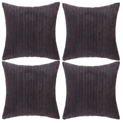 Coussin en velours côtelé réversible Corduroy