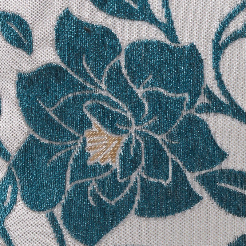 Darionne Floral Square Cushion, 45 x 45cm, Teal