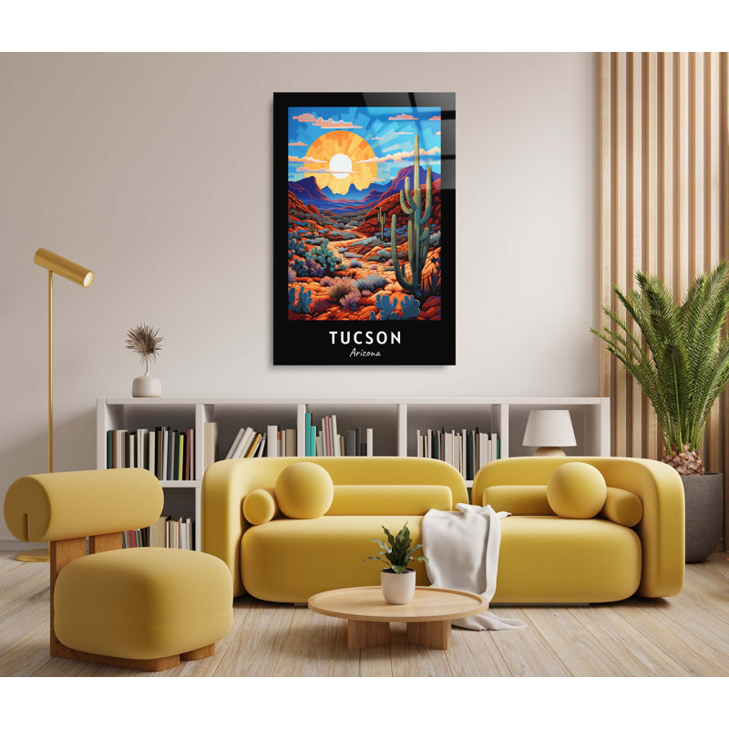 Analysa Tucson, Arizona, sur plastique / acrylique, H 36 po x l 24 po x P 1 po