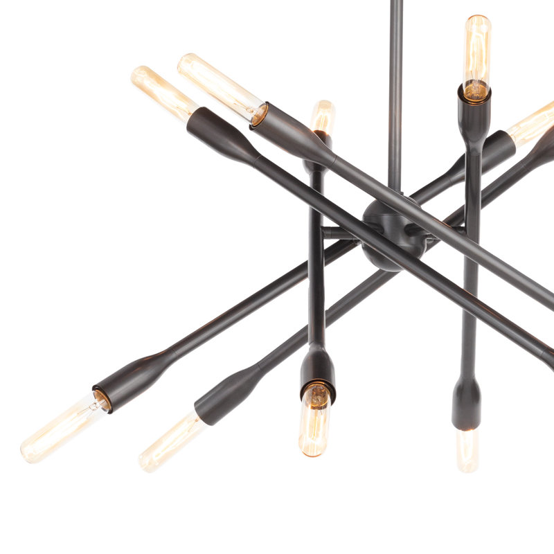 Cobra 12 - Light Chandelier, Oil Rubbed Bronze, 24.75" H x 30.5" W x 30.5" D