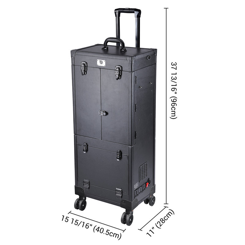 Metal Makeup Organizer, Black