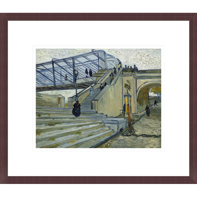 «Le Pont de Trinquetaille» par Vincent van Gogh, impression giclée encadrée, H 13,75 po x l 15,85 po