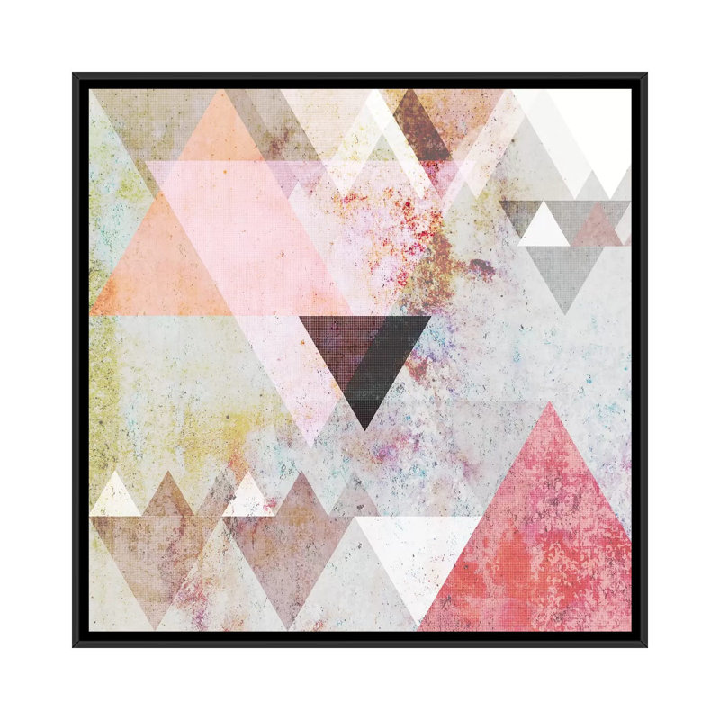 « graphic iii », reproduction d’impression sur toile, H 12 po x l 12 po x P 1,5 po, Cadre noir