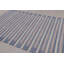 Rug & Kilim’S Contemporary Dhurrie Rug In Blue And Cream With Stripes