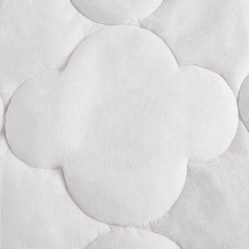 White Fitted Quilted Mattress Pad Deep Pocket Mattress Protector, Twin