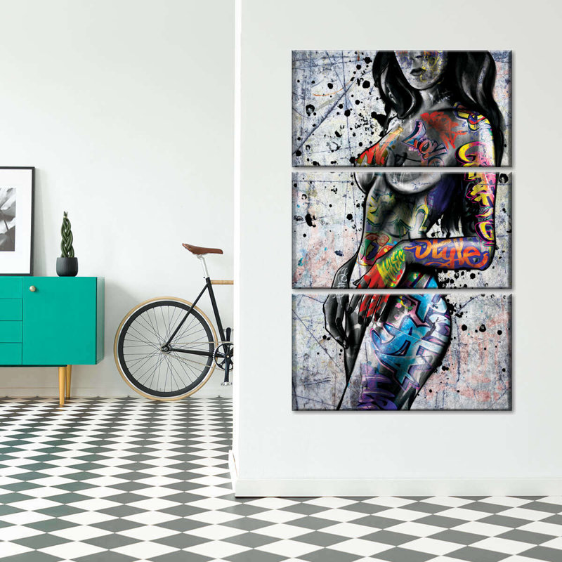 Impression sur toile Urban Body Art, H 38 po x l 24 po x P 1,25 po