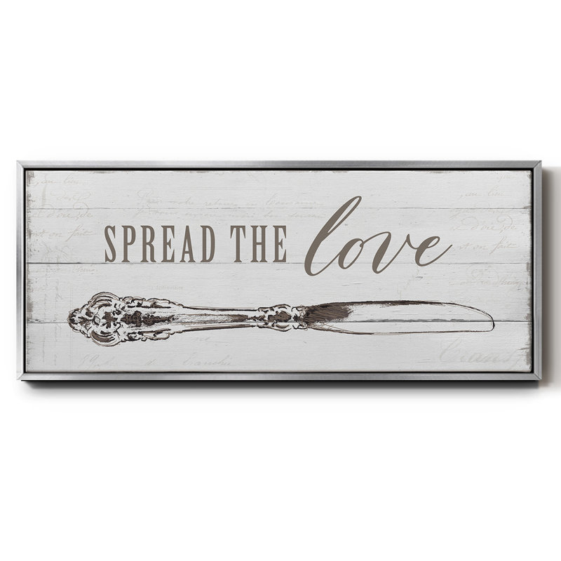Spread the Love - toile encadrée, H 24 po x l 60 po