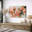 Œuvre botanique florale pêche douce, images de chambre à coucher, impression sur toile encadrée-599240696-599240697