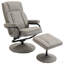 Fauteuil pivotant inclinable, manuel en cuir PU avec repose-pieds repose-pieds pour le salon, le bureau, la chambre à coucher-1776124701