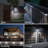 Solar Motion Sensor Lights IP65 Waterproof Outdoor Wall Lighting 6500K Pure White for Driveway Patio-40847295