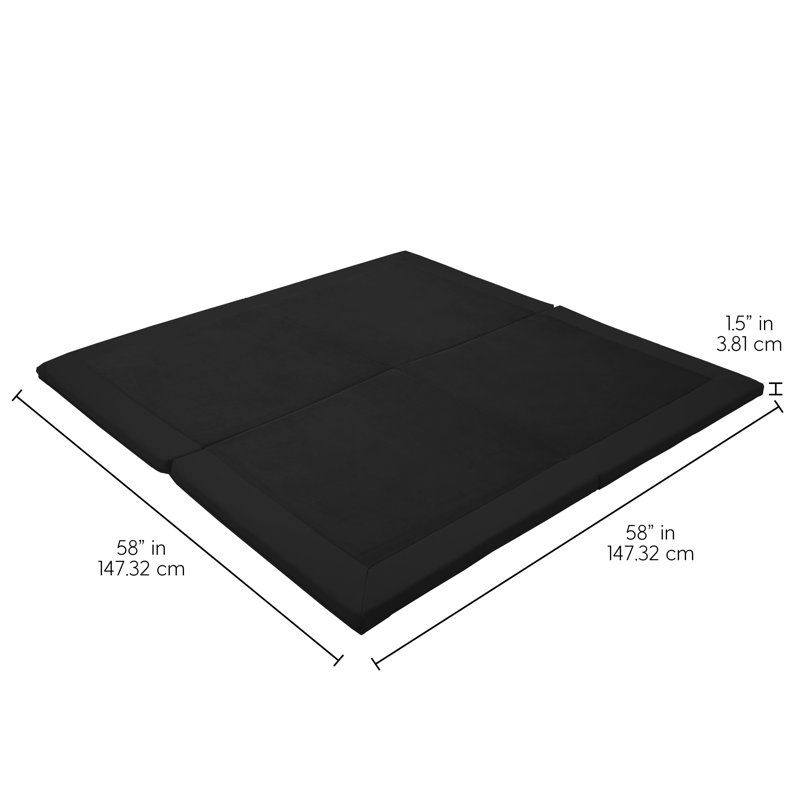 Tapis pour tout-petits à 4 textures Space Saver, Onyx