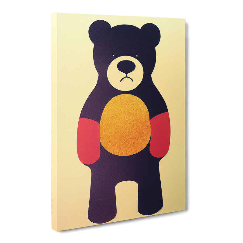 CAN-V0523-2482X Teddy Bear Mid Century Vol.2 - Wrapped Canvas Print, 50cm H x 35cm W x 3cm D