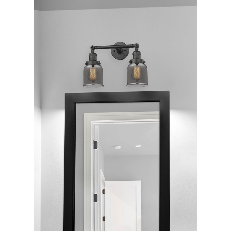 Latta 2 - Light Dimmable Vanity Light, Incandescent, Oil Rubbed Bronze, Plated Smoked