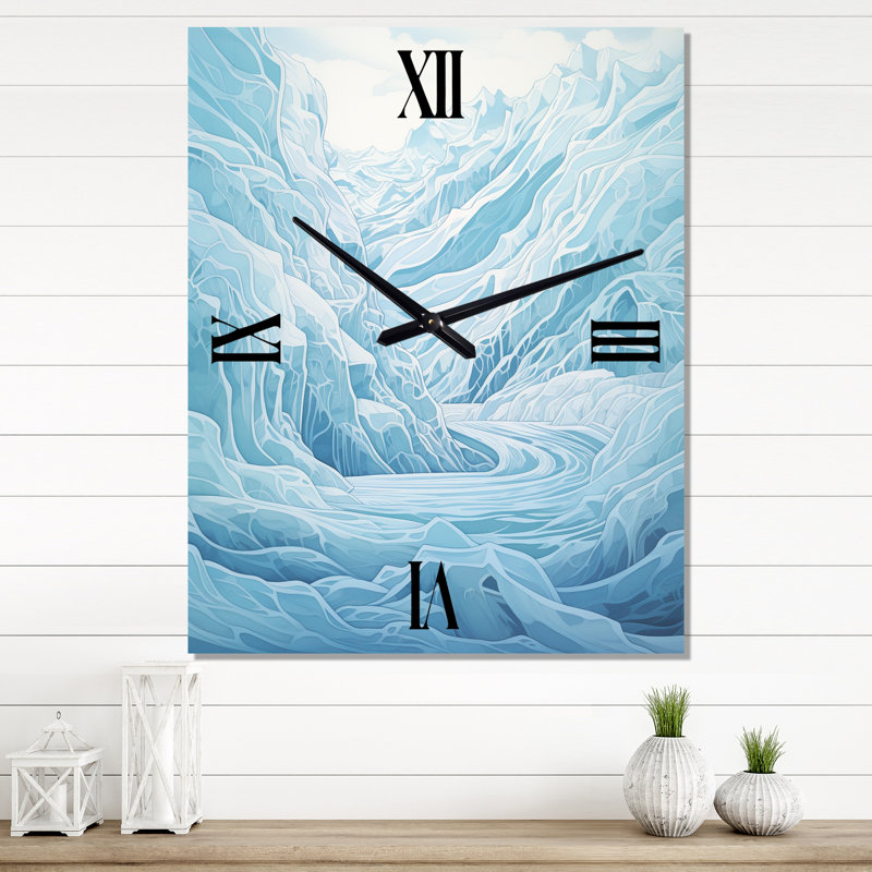 Axal - Horloge murale moderne Glacier, Petit
