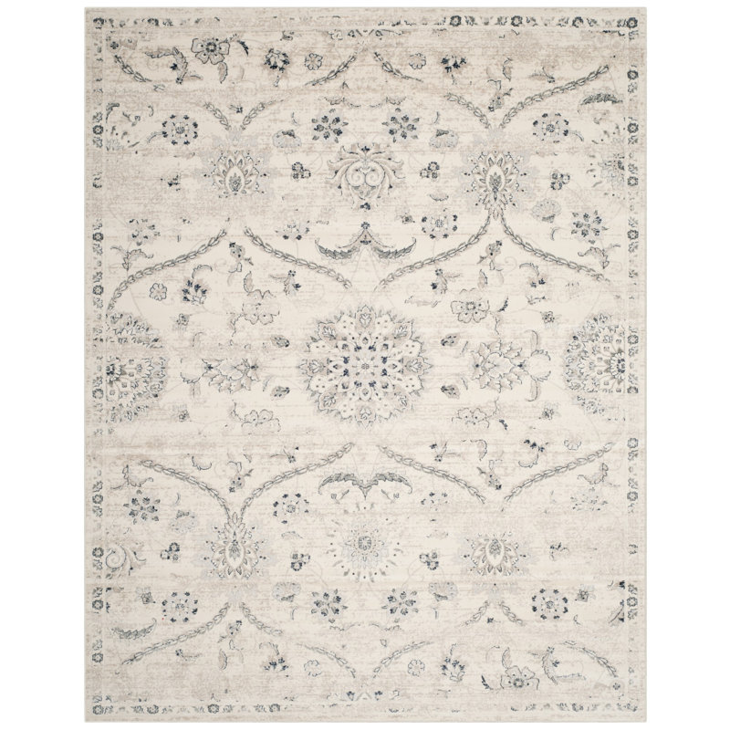 Joana Performance Floral Rug, Rectangle 9' x 12'
