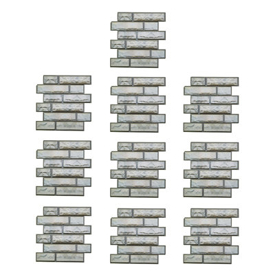 10Pcs Self-Adhesive Wall Tile Stickers
