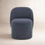 Chaise d'appoint rembourrée avec roulettes pivotantes Lola-115308852