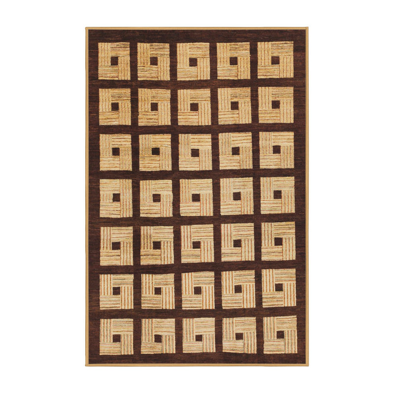 Tapis décoratif multicolore à motif abstrait, Rectangle 2 pi x 3 pi
