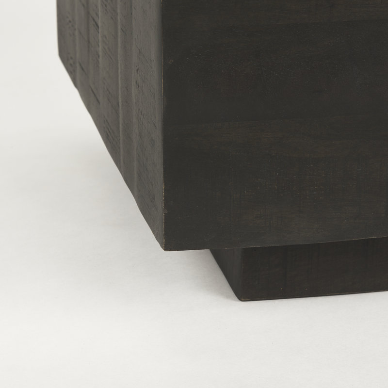 Attleboro Solid Wood Square Coffee Table, 16" H x 48" L x 28" W, Dark Brown