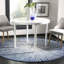 Tapis bleu marine / ivoire Faustina-1344687827