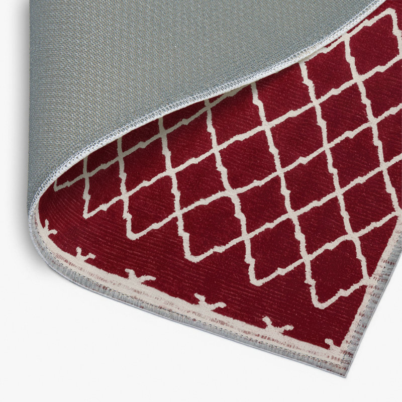 Tapis rouge intérieur et extérieur Trellis, Rectangulaire 8 pi x 10 pi
