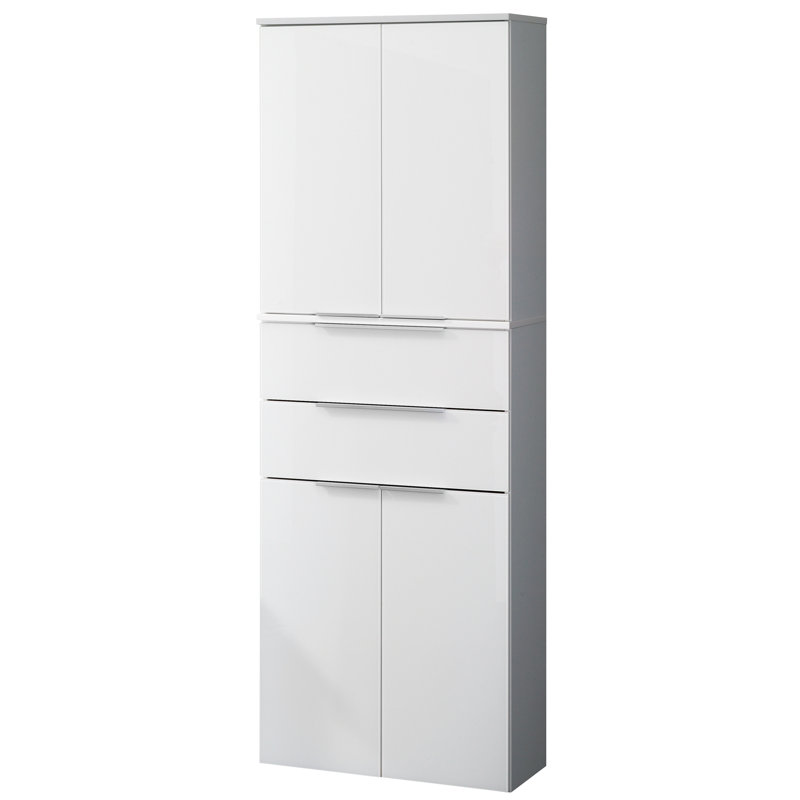 Kara Bathroom Storage, White