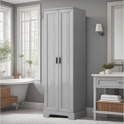 Laurah Storage Cabinet with Two Doors for Bathroom, Office,Bathroom Storage Cabinet with Adjustable Shelf,MDF Board