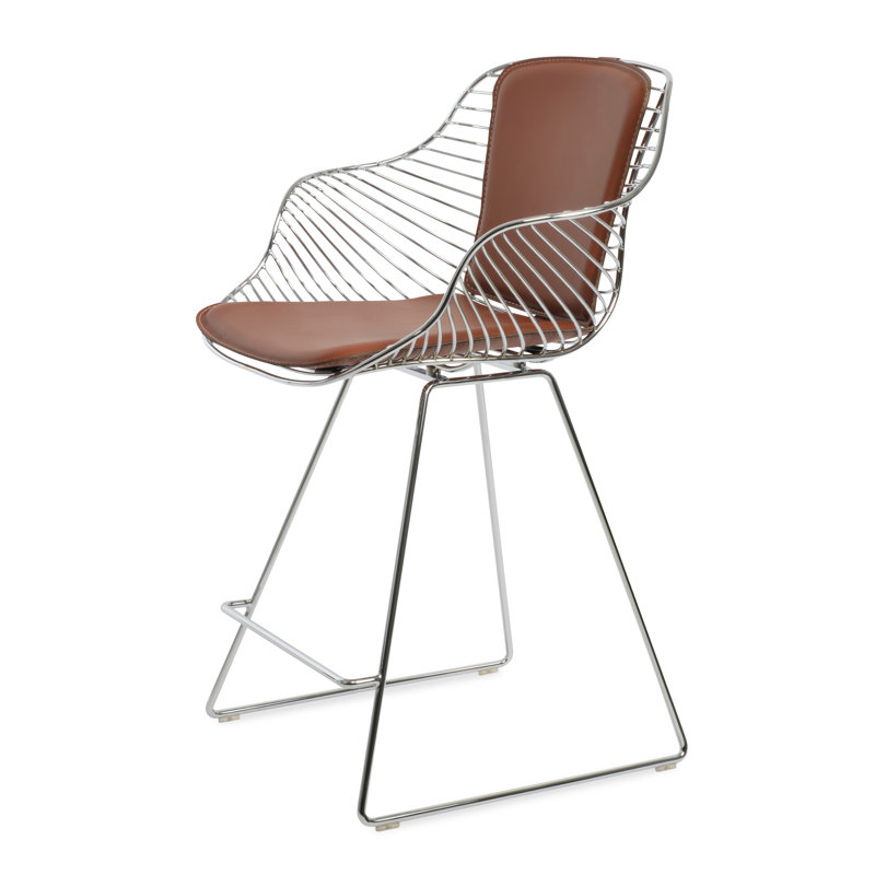 Tabouret Zebra, Similicuir os, Cannelle, Tabouret de bar