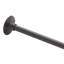 60" Brass Oval Shower Rod Enclosure with Ceiling Supports-68509899