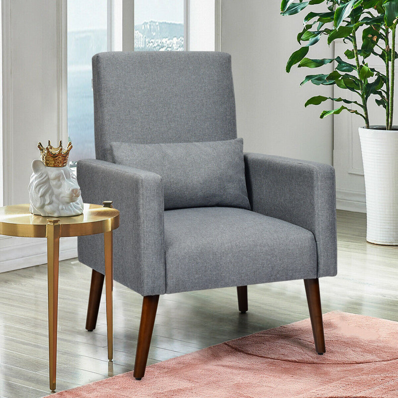 Hayward Upholstered Rocking Chair, Dark Grey