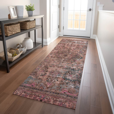 Tapis intérieur / extérieur rose Blazura