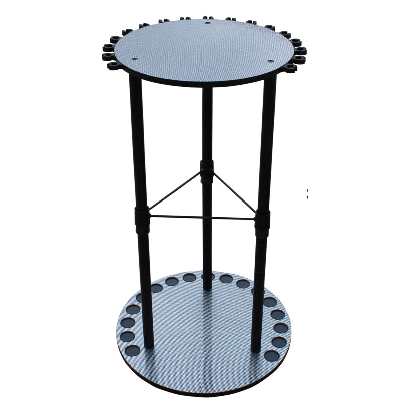 17 Round rotating Rod Rack With Storage Capacity