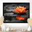 Orange gris, glamour, lotus photo III - impression d'art mural Lotus-2063048912-2063048913