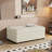 Xara Modern Chenille Pull-Out Ottoman Sleeper Bed with Mattress & Cushioned Armrests