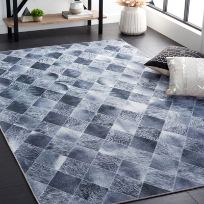 Faux Hide Performance Machine Washable Animal Print Rug