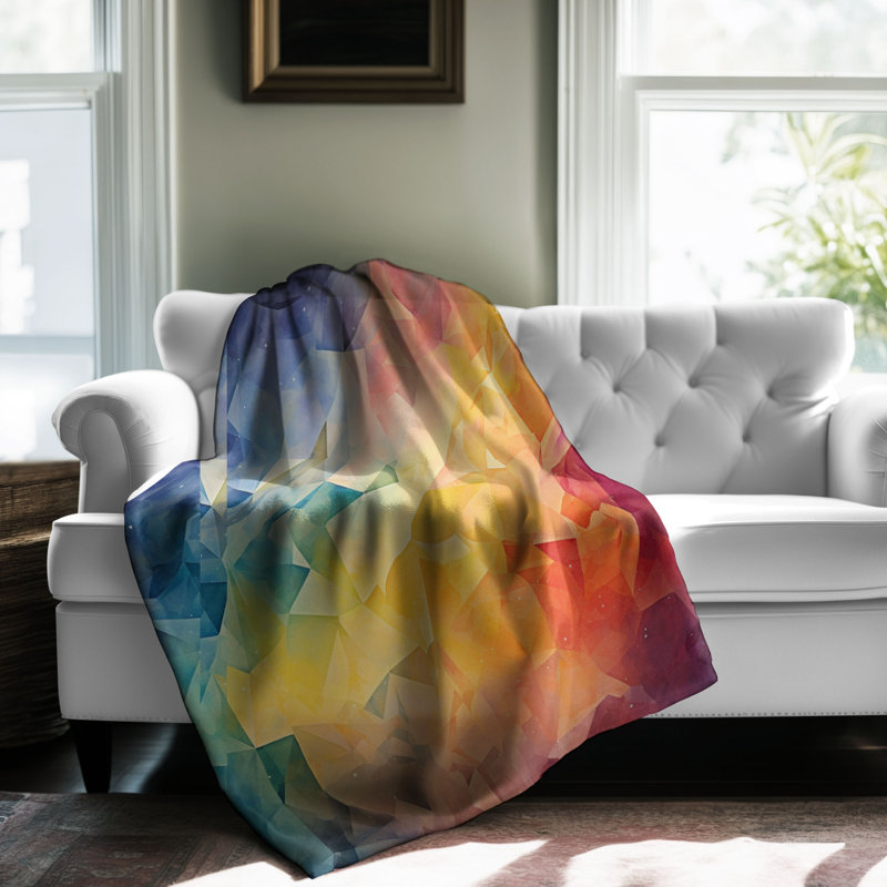 Infinite Colors - 1 pièce Sherpa Premium Couverture 0183, L 60 po x L 80 po