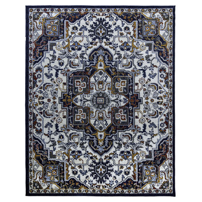 Barcelona Melina Multi Orange / Blue Turfted High-Low Area Rug Collection