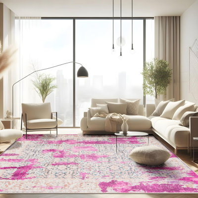 Grand tapis abstrait pour salon, tapis de chambre lavable et antidérapant, tapis décoratif rétro coloré pour la maison