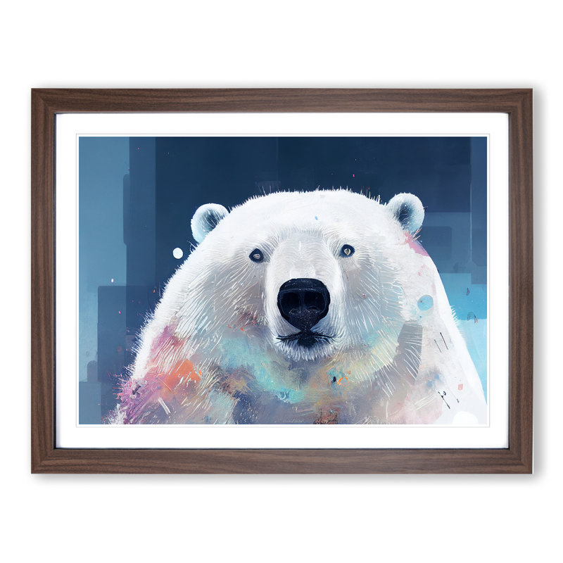 Polar Bear Vol.4 - Framed Print, Brown