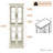 Lighted Curio Cabinet 71" Vintage Glass Display Case with Adjustable Shelves, 4 Tempered Glass Doors, Bulb Included, Wooden Square Wine Bar China Cabinet for Living Room Liquor Storage-105678893