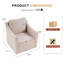 Fauteuil d'appoint pivotant 30,3 po-1468947188