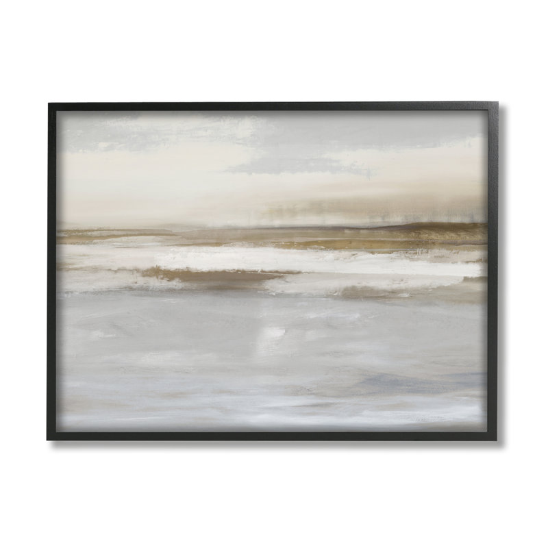 Stupell Industries, paysage nuageux abstrait, art de la giclée par Rachel Springer, Giclée encadrée noir minuit