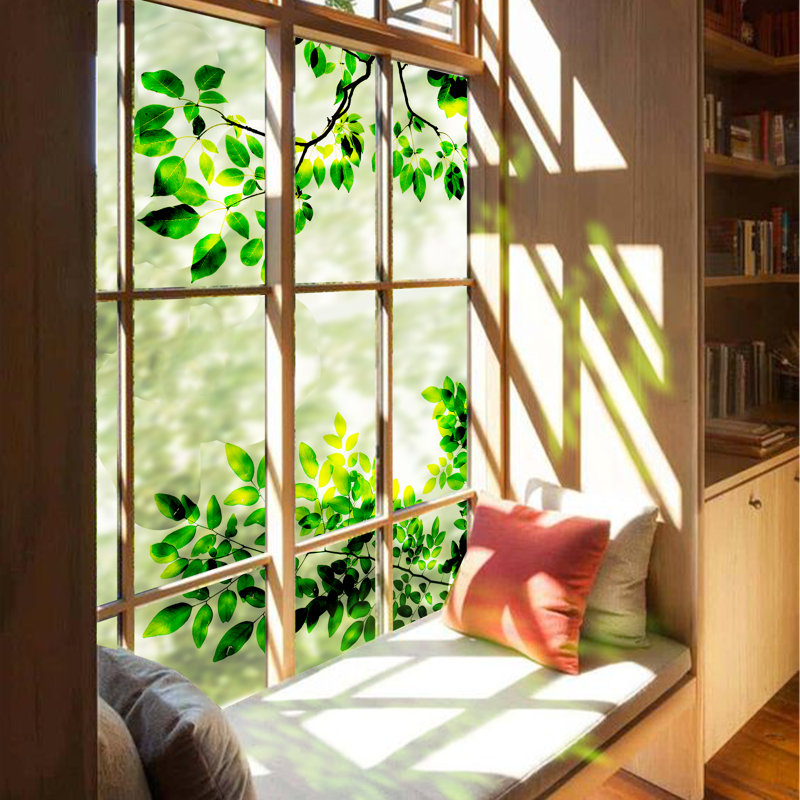 Plants & Flowers Non-Wall Damaging Window Decal