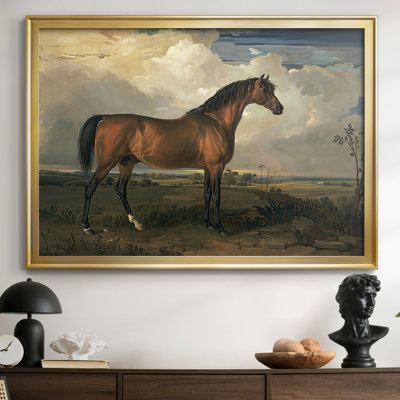 Portrait of a Bay Horse-James Ward, toile tendue avec châssis-c. début du 19e siècle