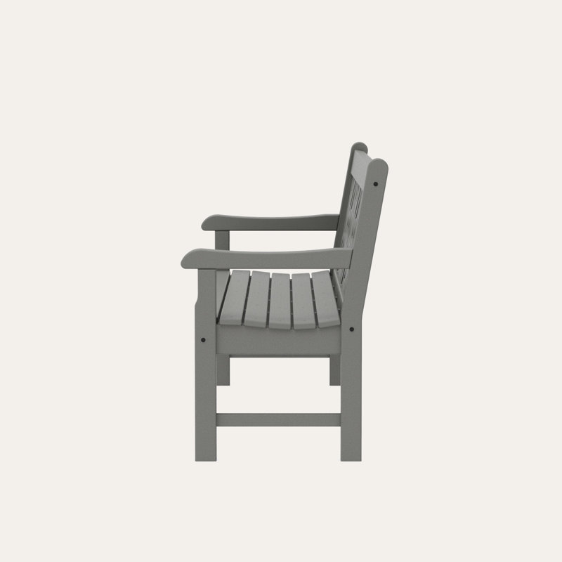 Banc 72 po POLYWOOD Rockford Chippendale, Gris ardoise