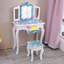 Ensemble de coiffeuse pour enfants avec miroir